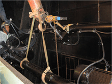 自動除塵機・組み込み中